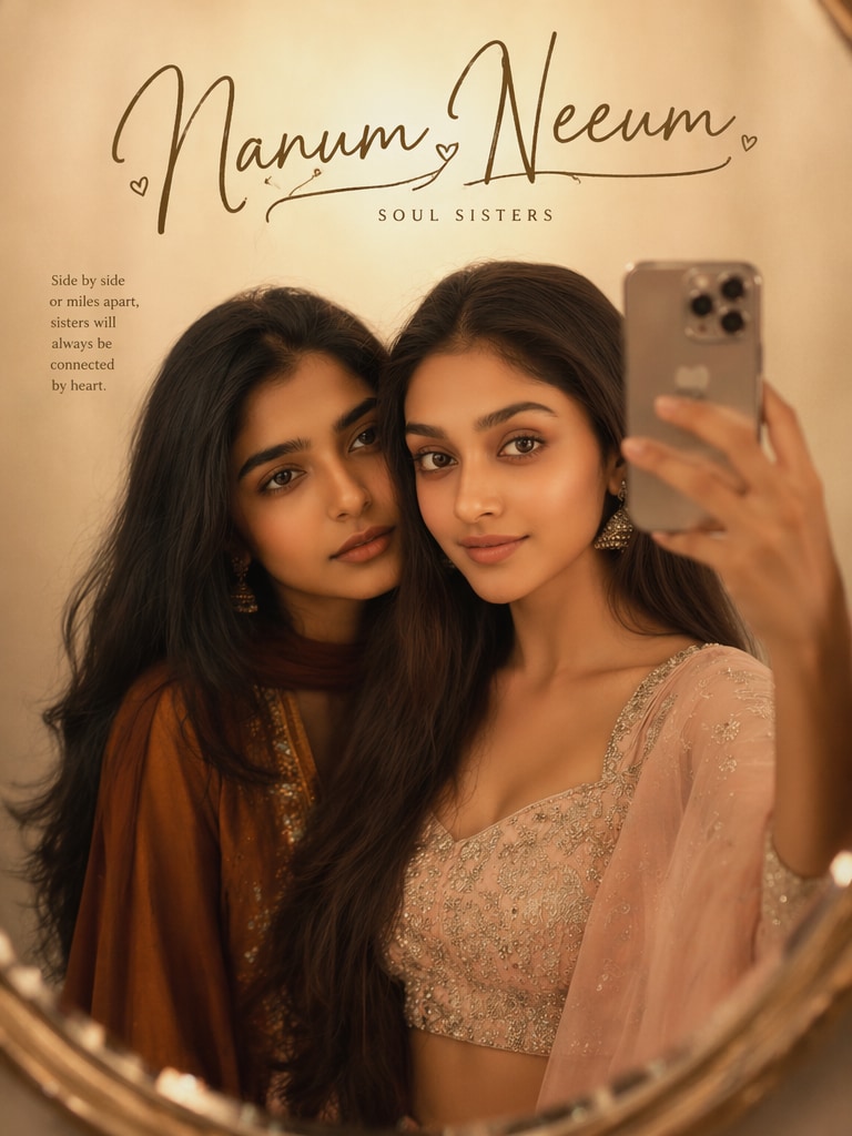 Mirror selfie reel cover Sokka Thangamadi prompt