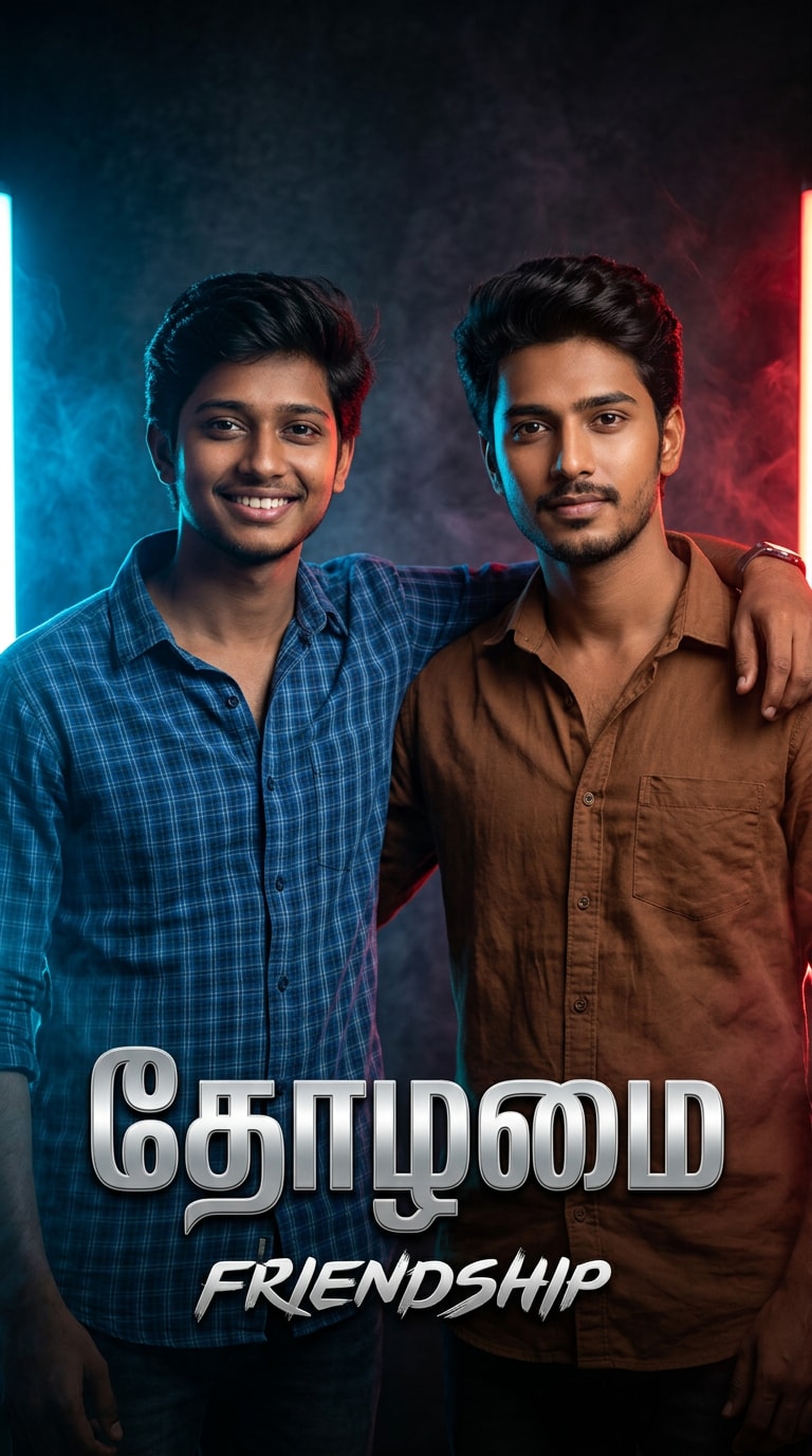 Tamil Friendship Edit with Sunglasses Prompt