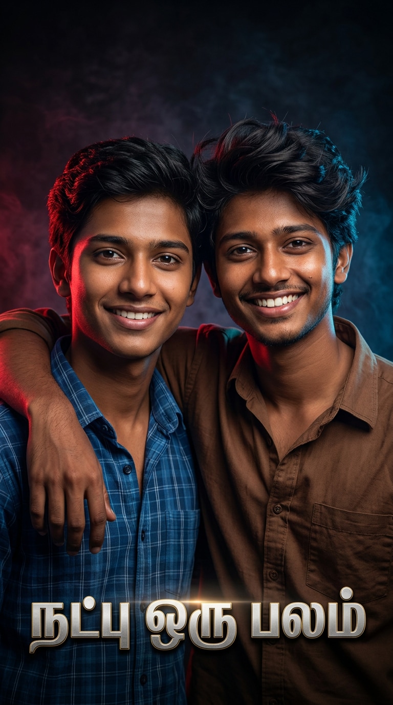 Emotional Tamil Duo Poster Prompt