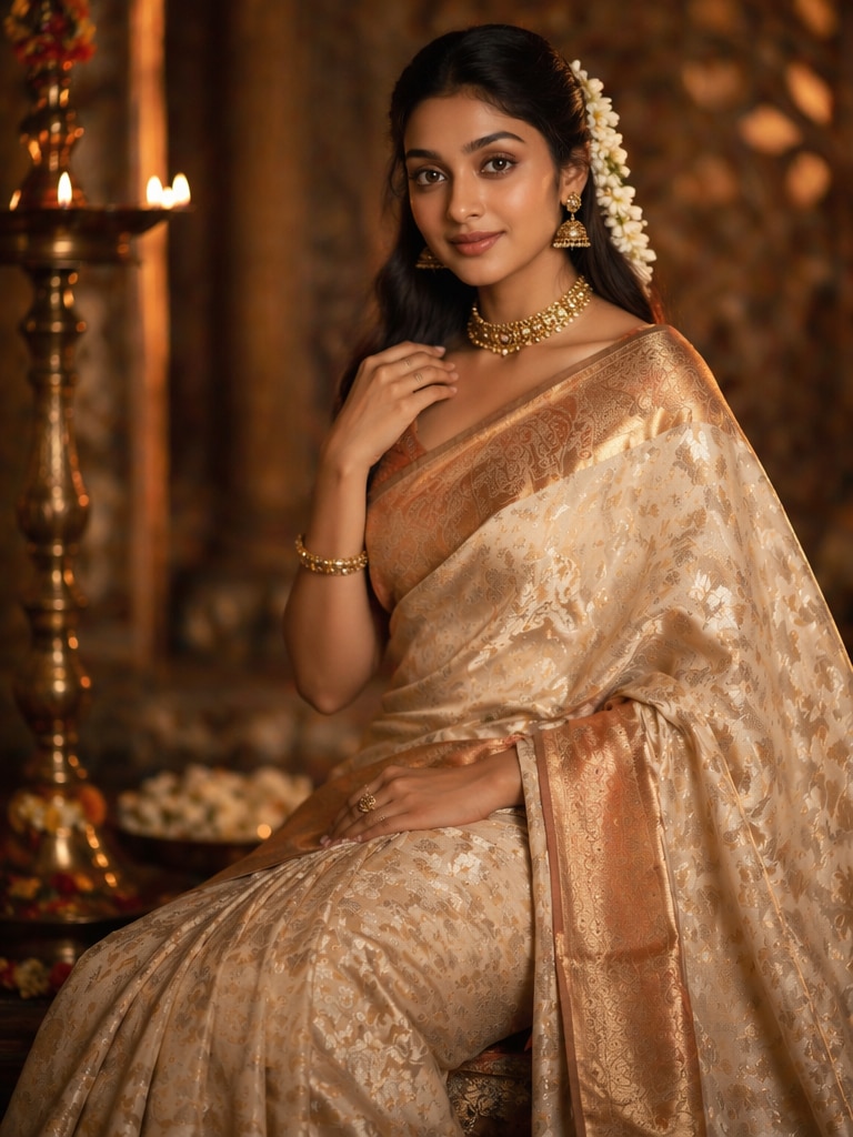 South Indian Beauty Editorial Prompt