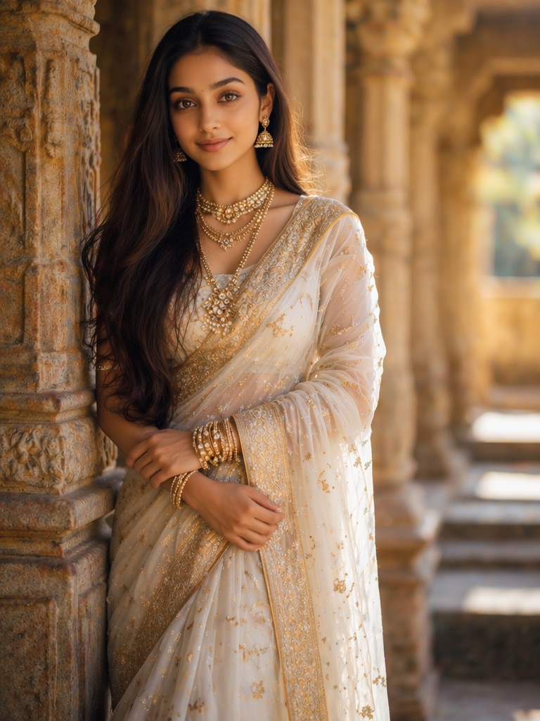 South Indian Temple Queen Style Prompt