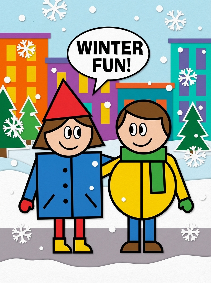 Two-person cartoon duo