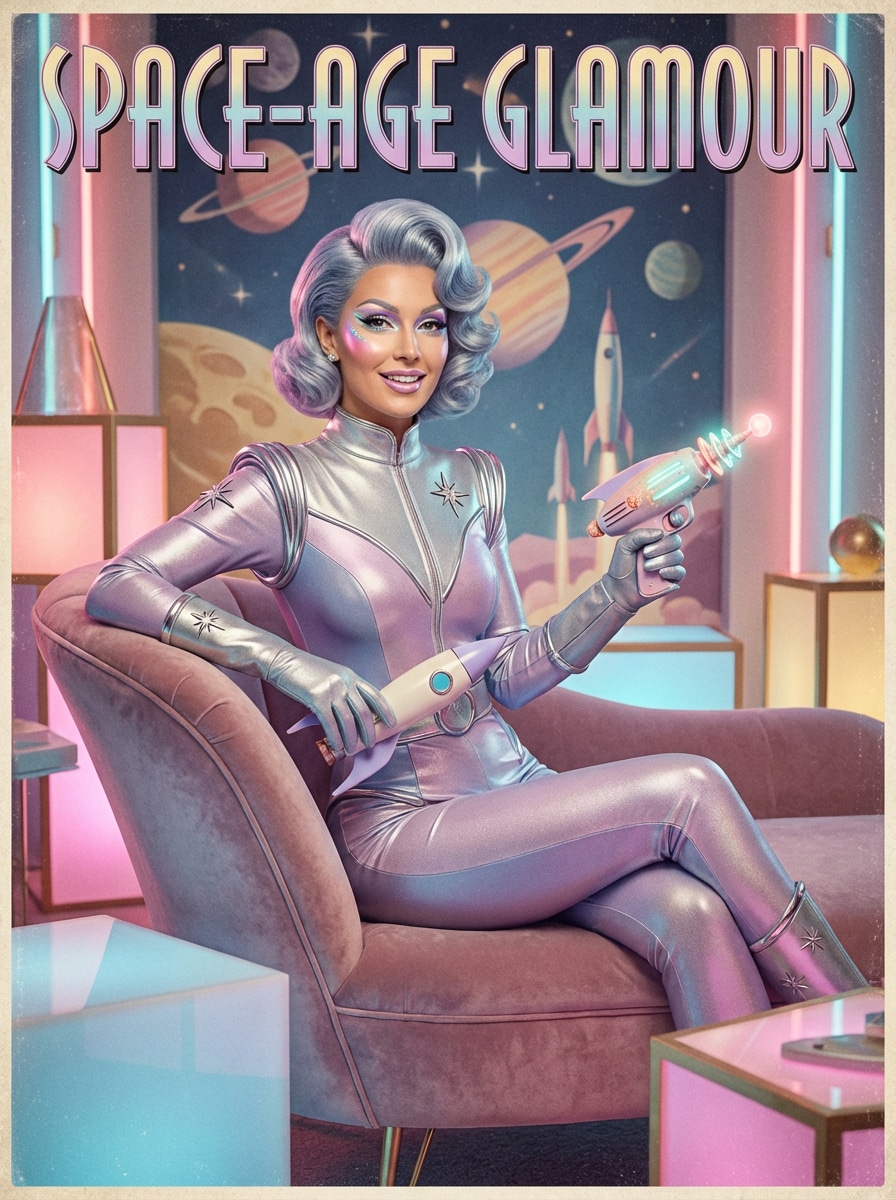 Space age retro futurism