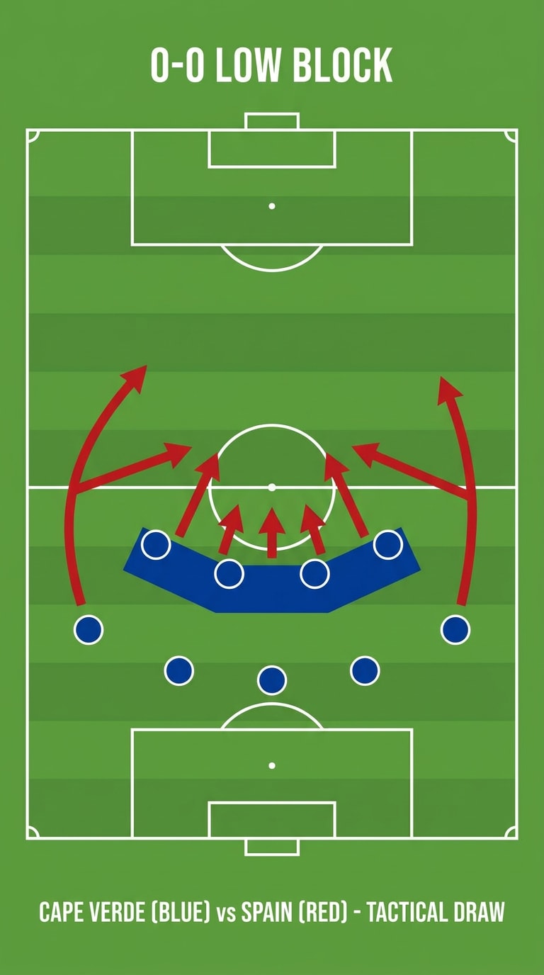 Low block soccer tactics illustration prompt
