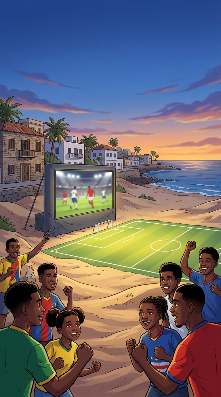 Cape Verde island football dream prompt