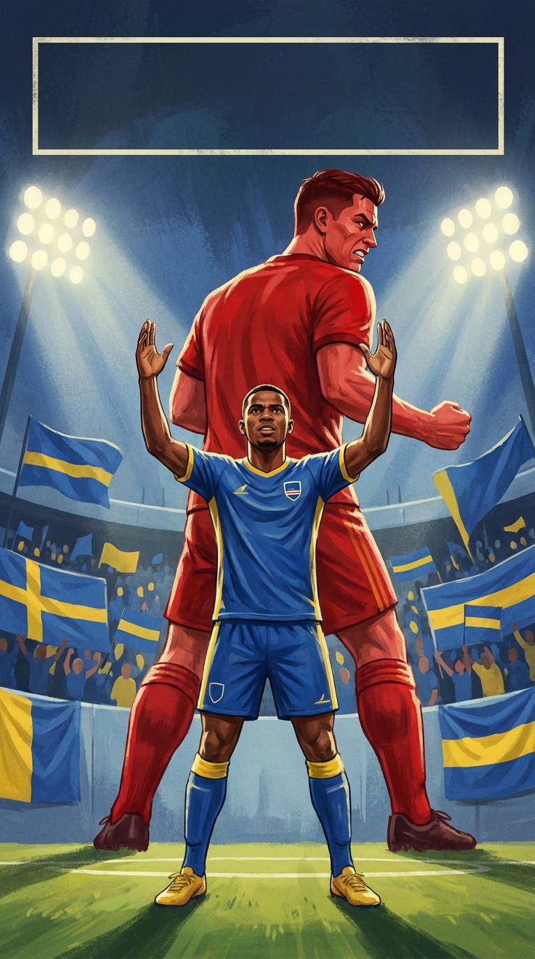 Cape Verde debut football poster prompt