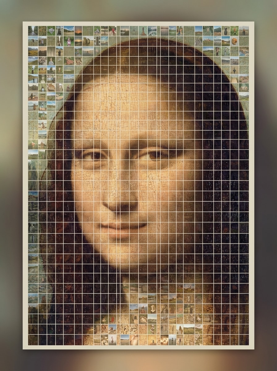 Square Tile Portrait Mosaic