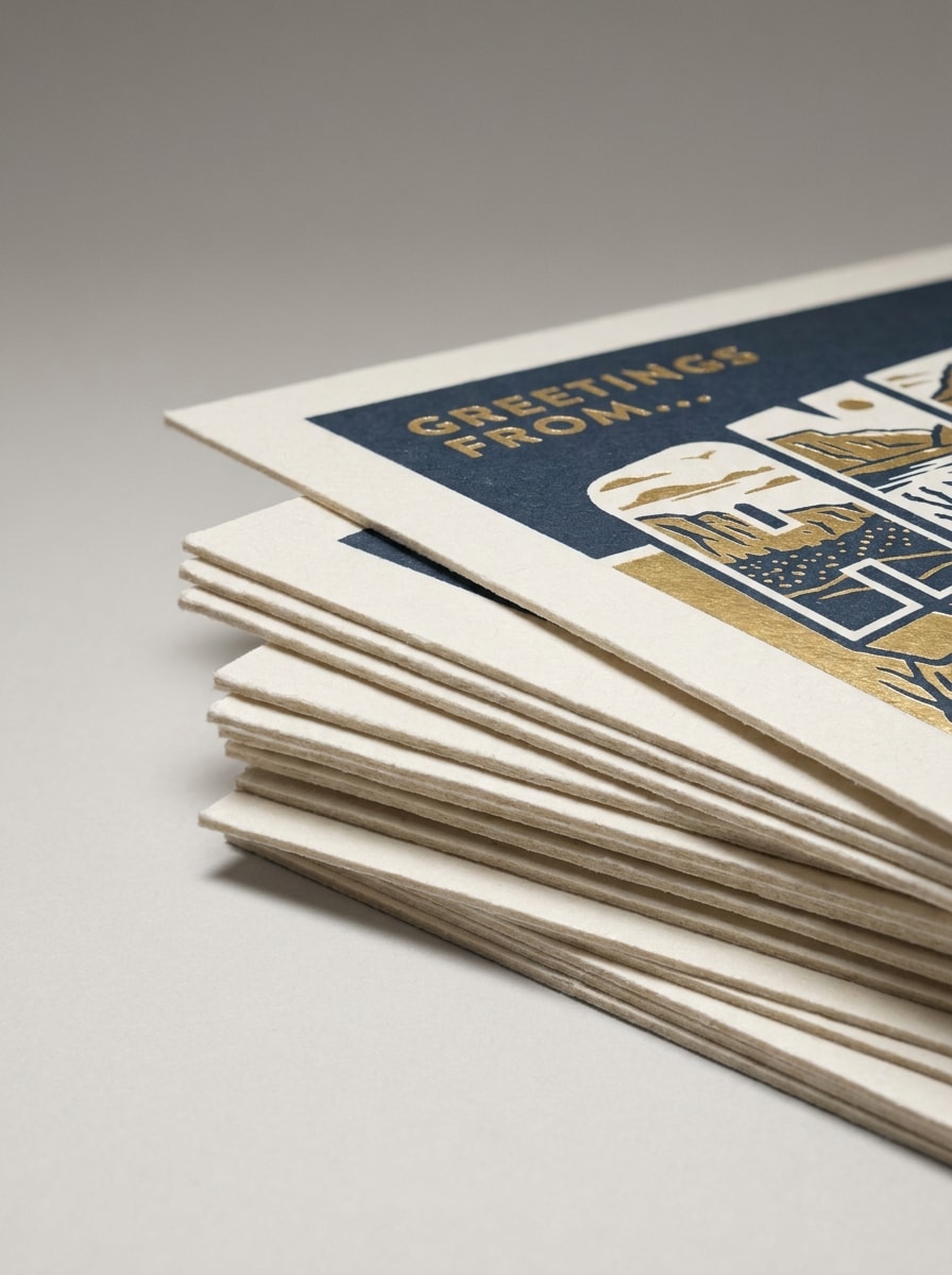 Stacked Postcards