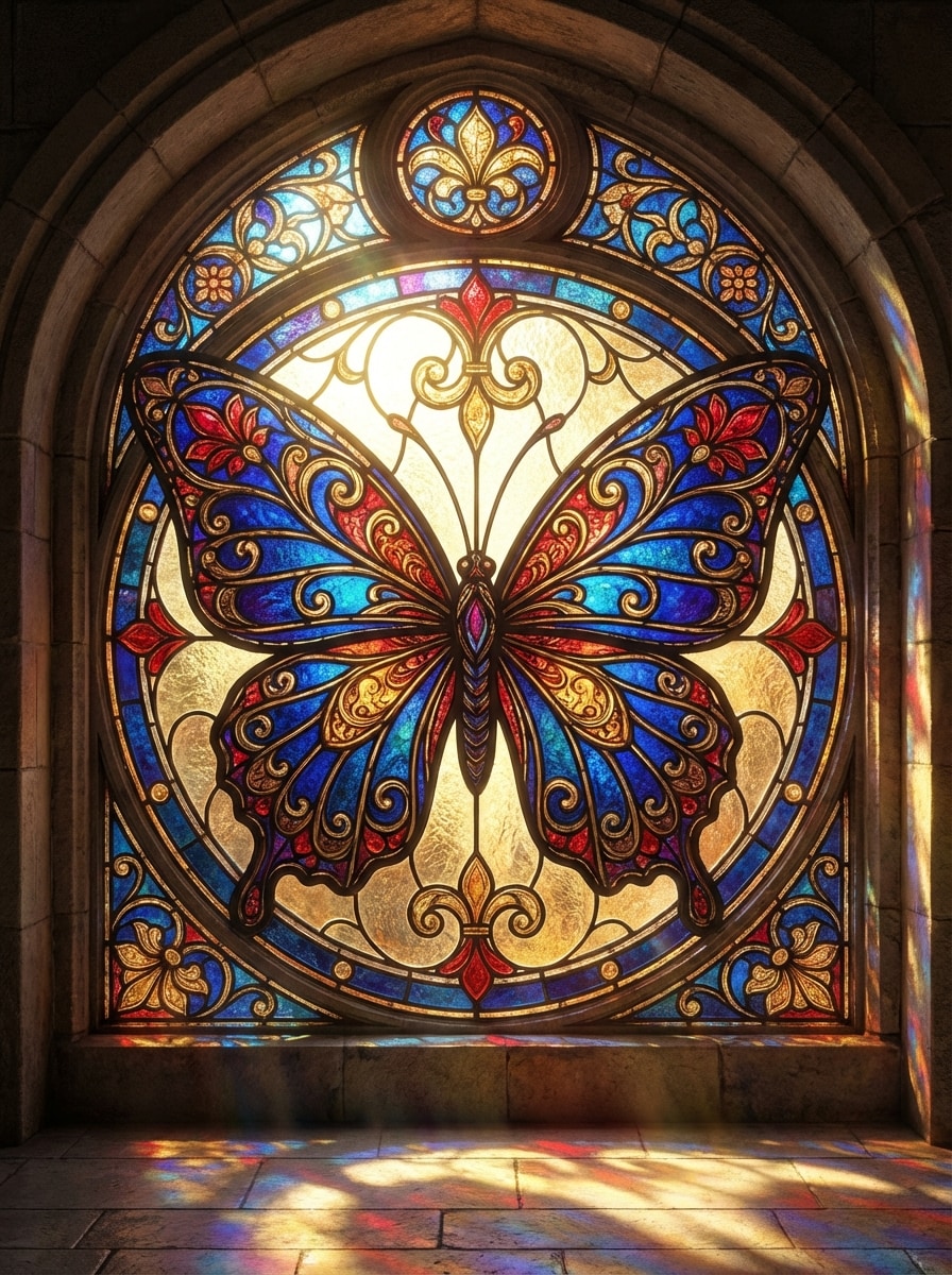 Stained Glass Butterfly