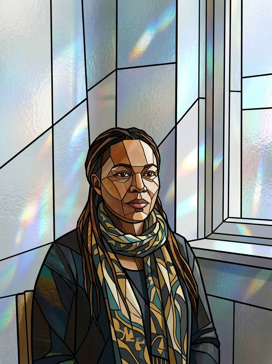 Stained Glass Portrait After