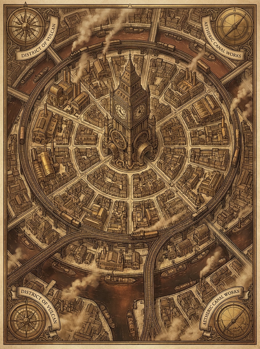 Steampunk Industrial City