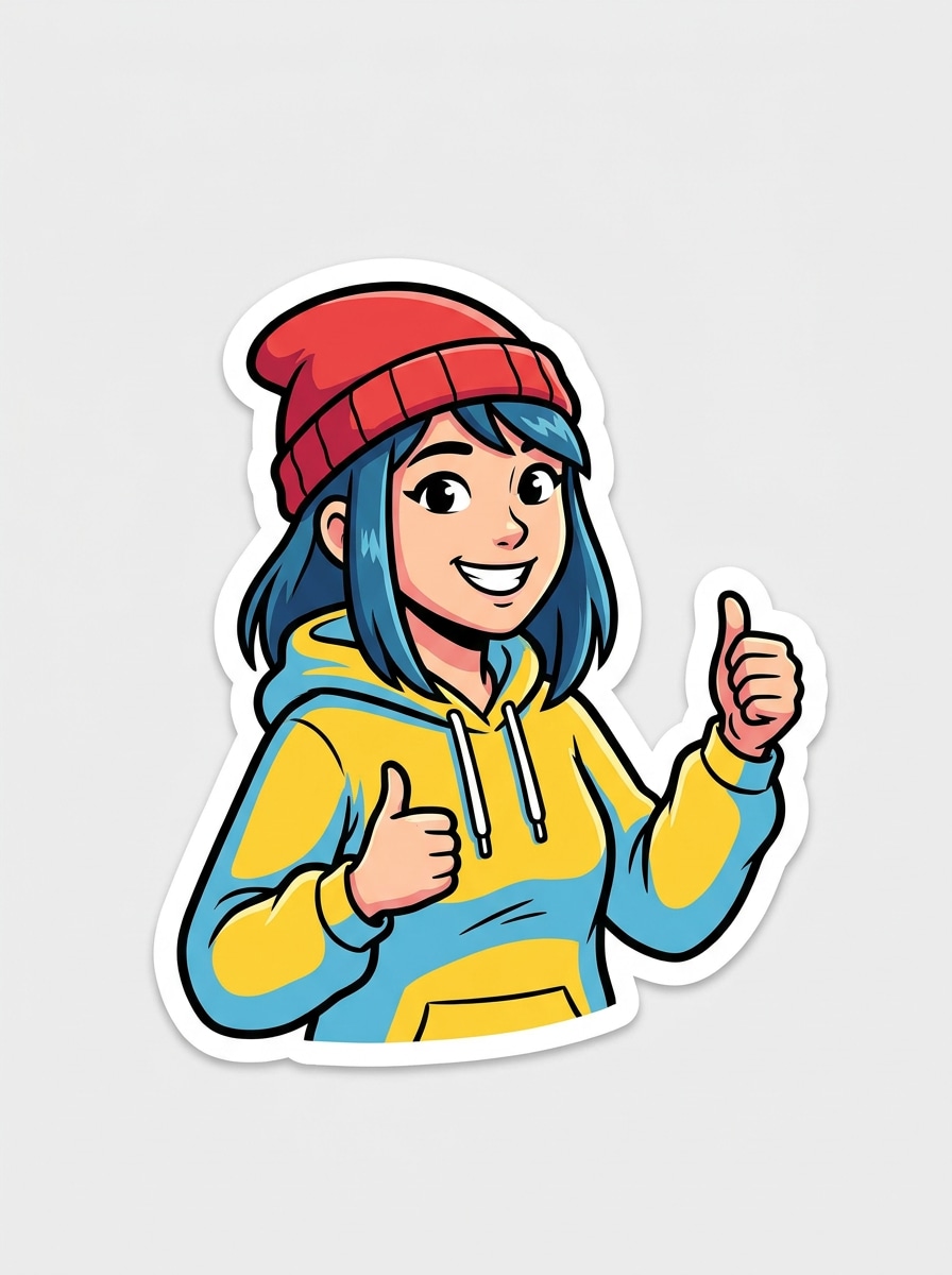 Sticker Comic Portrait