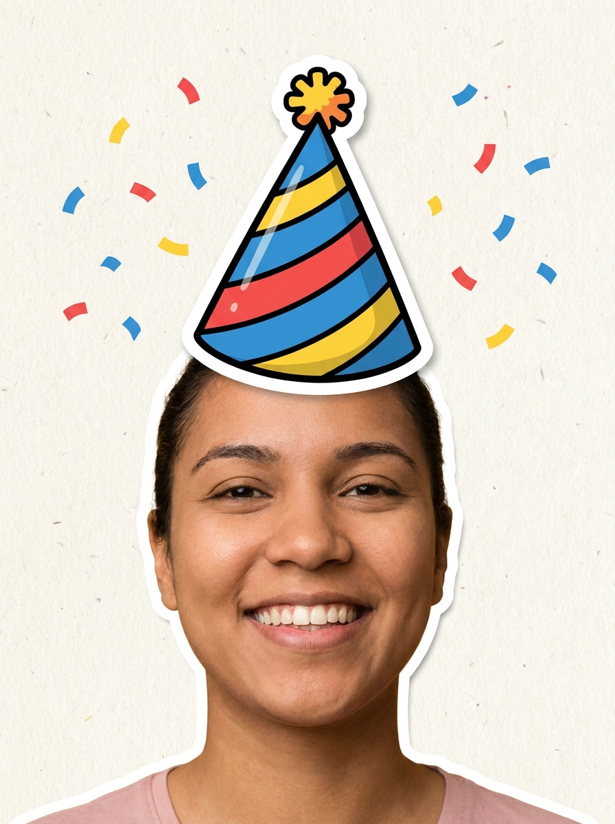 Sticker Cutout Hat