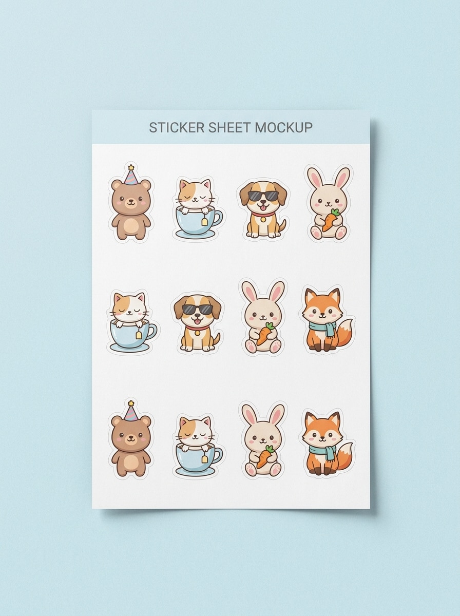 Sticker Sheet Layout
