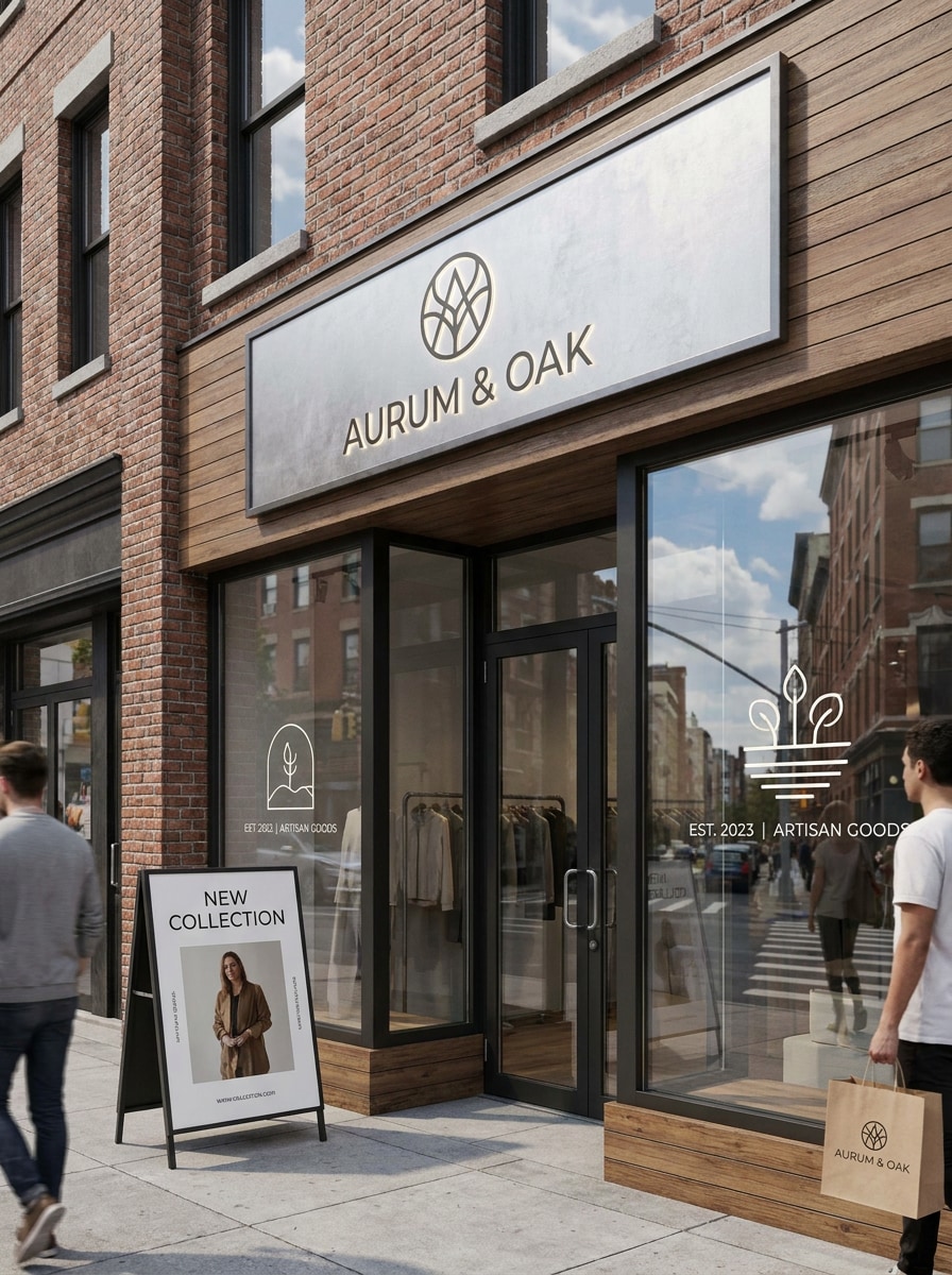 Storefront Sign Mockup