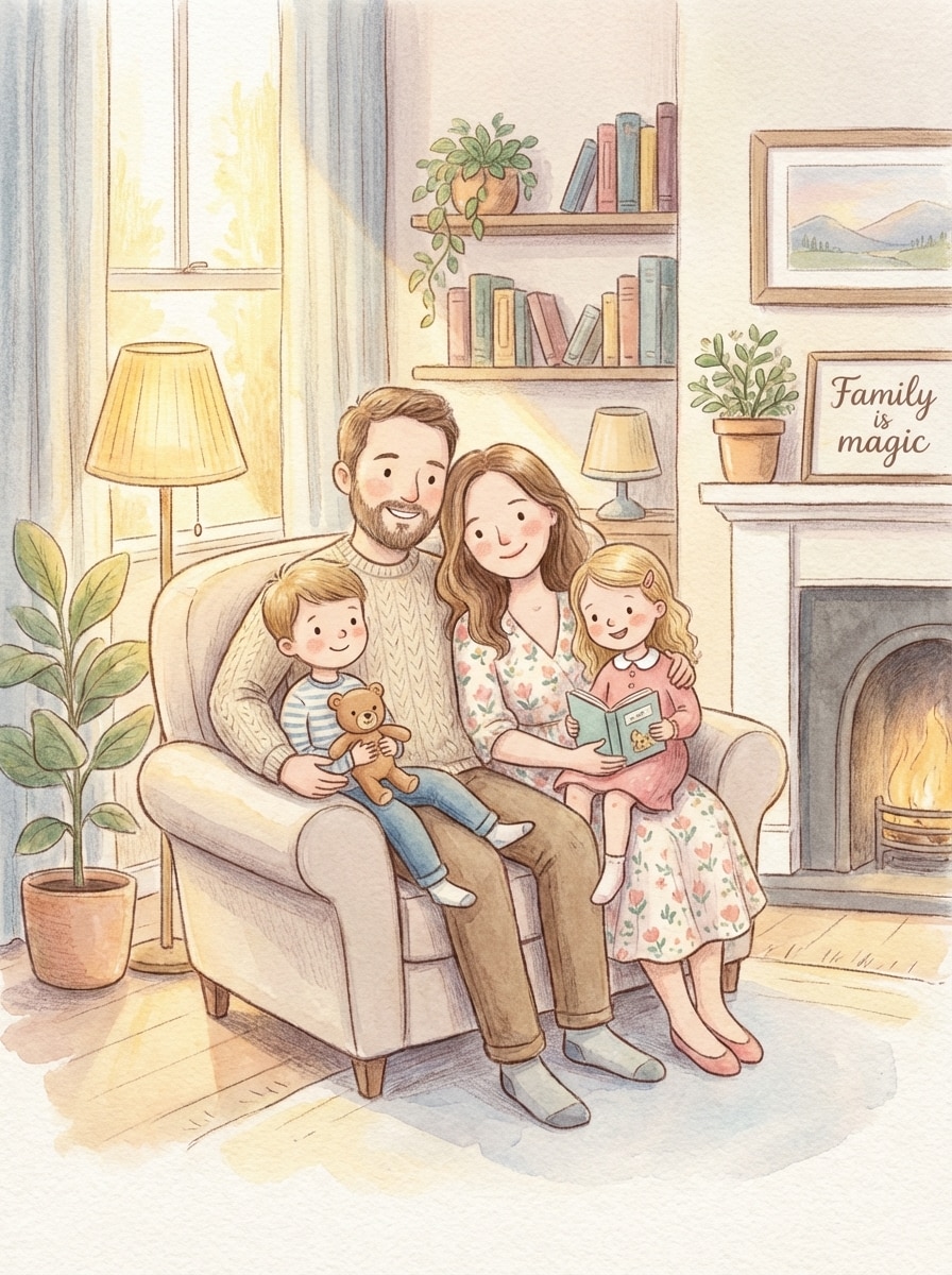 Storybook Family Illustration