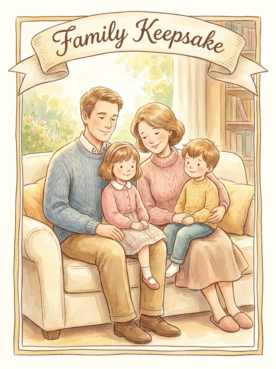 Storybook Family Illustration