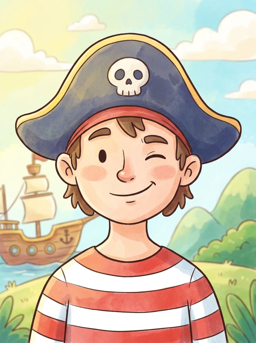 Storybook Pirate Cartoon