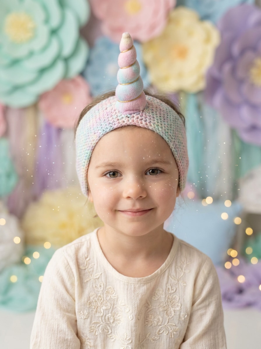 Storybook Unicorn Child Portrait
