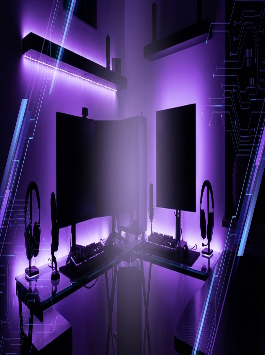 Streamer Purple Glow