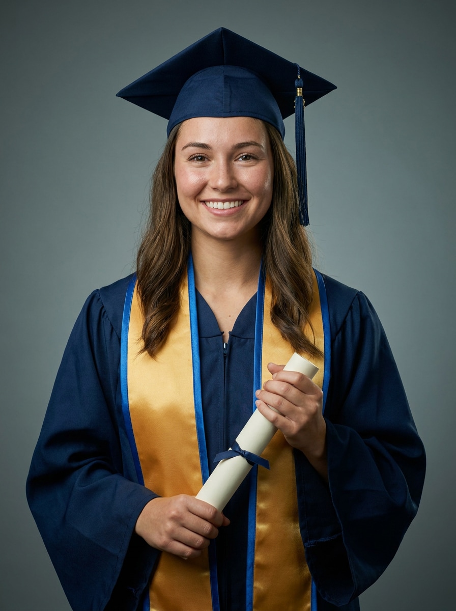 Studio Cap-and-Gown Portrait