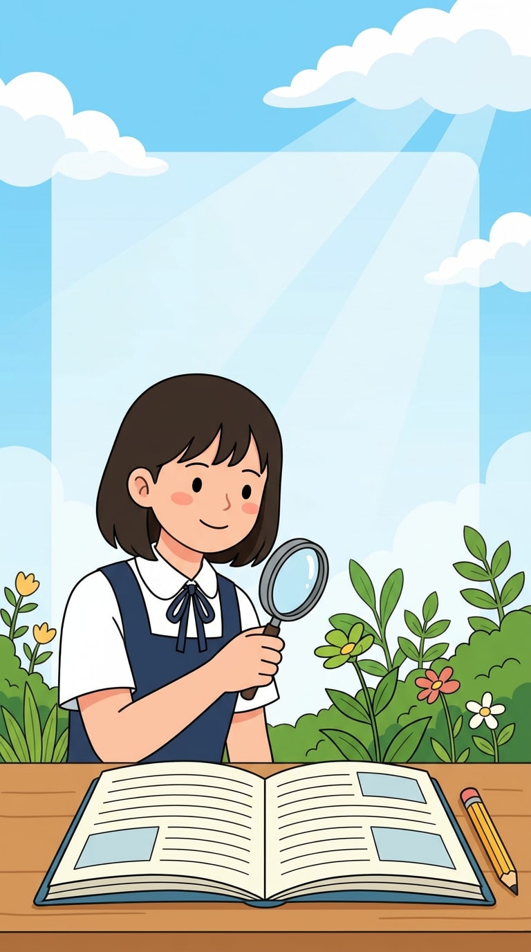自由研究 表紙 AI画像プロンプト
