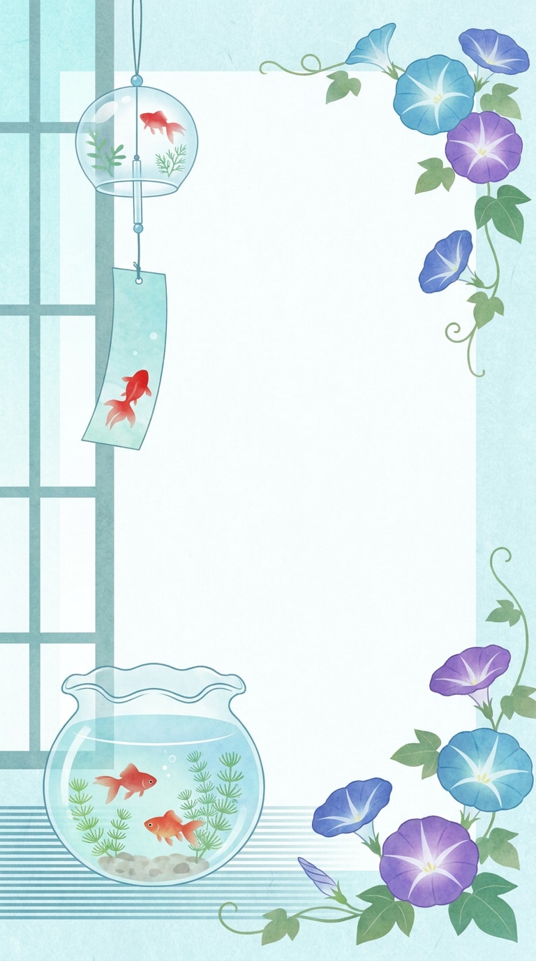 暑中見舞い イラスト AIプロンプト