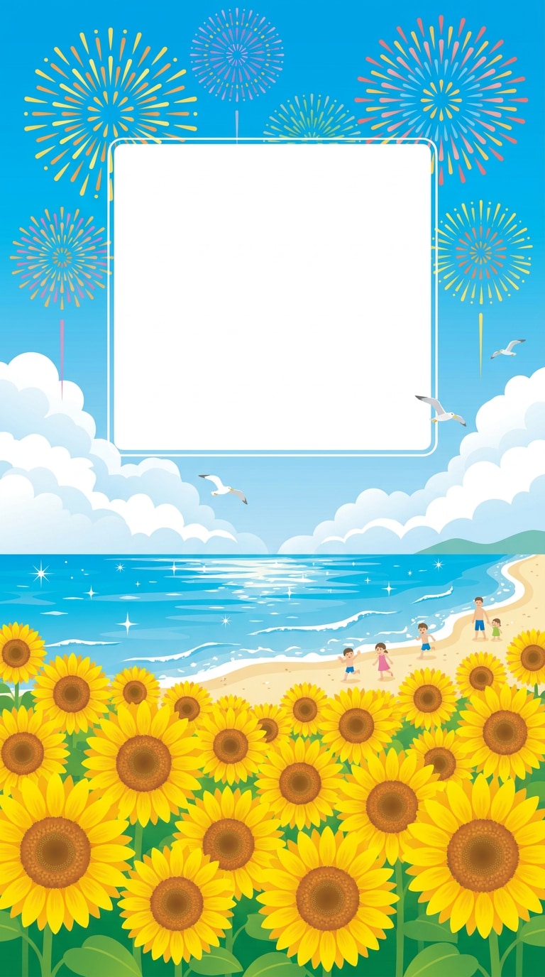 夏休み ポスター AI画像生成プロンプト