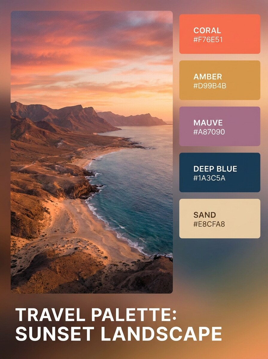 Sunset Travel Palette