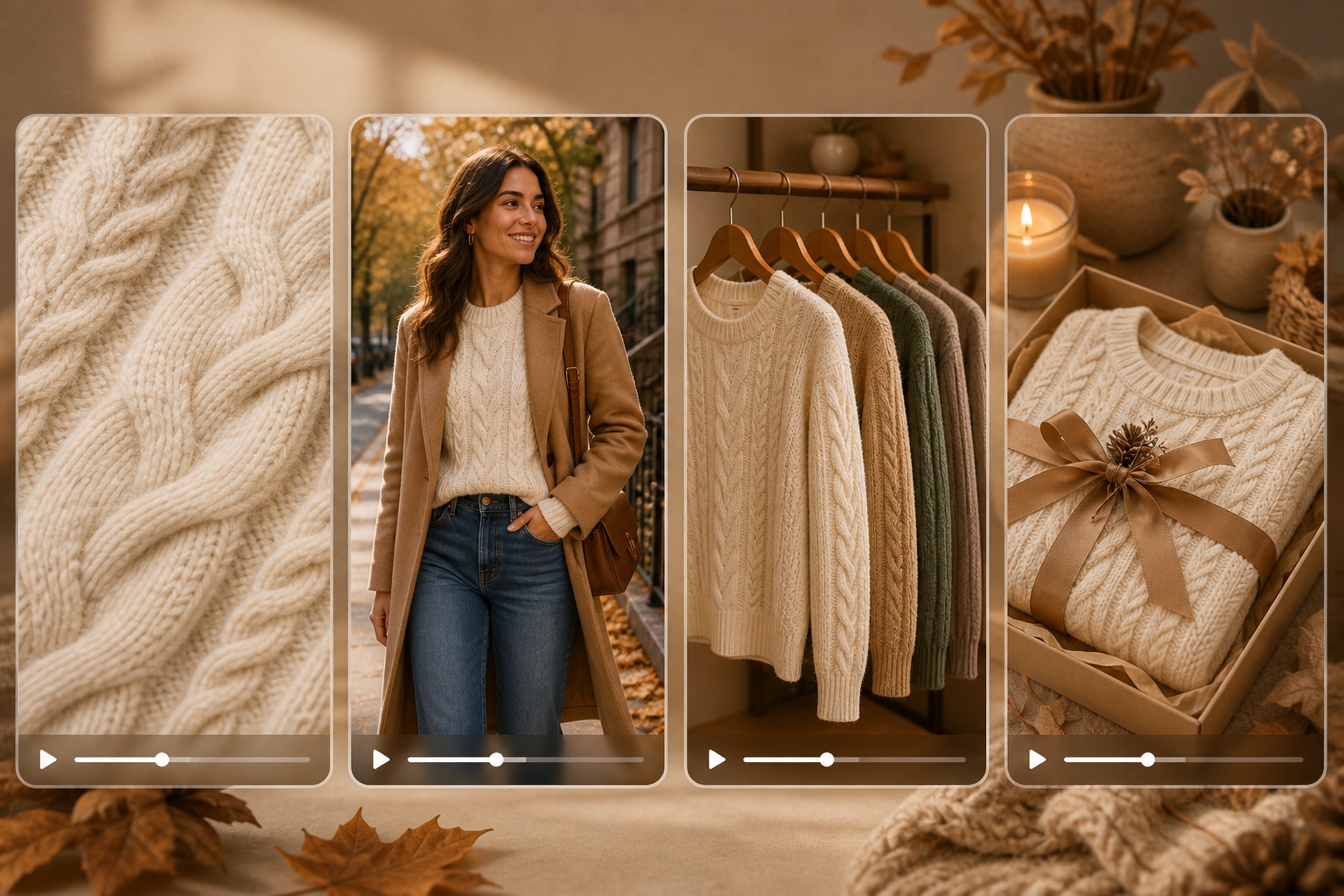 Sweater video style options