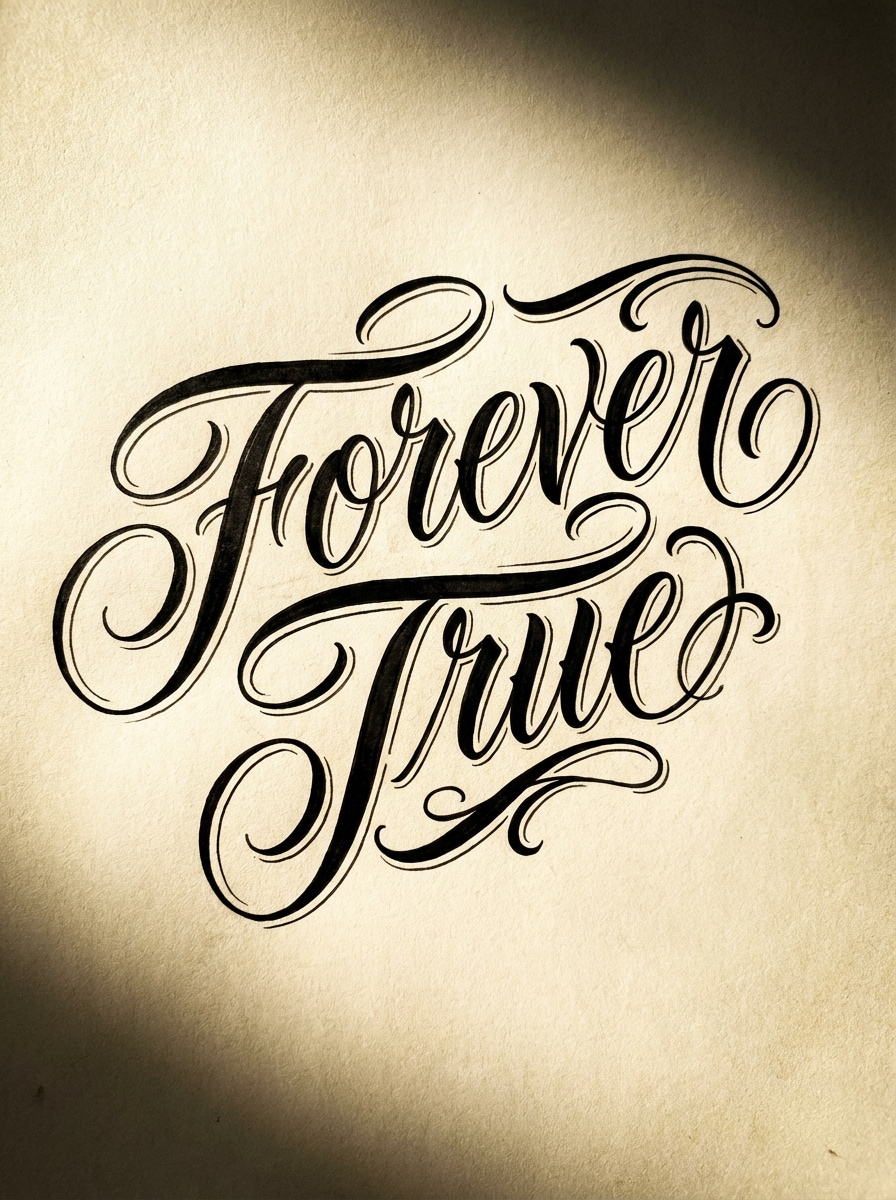 Tattoo Script Lettering