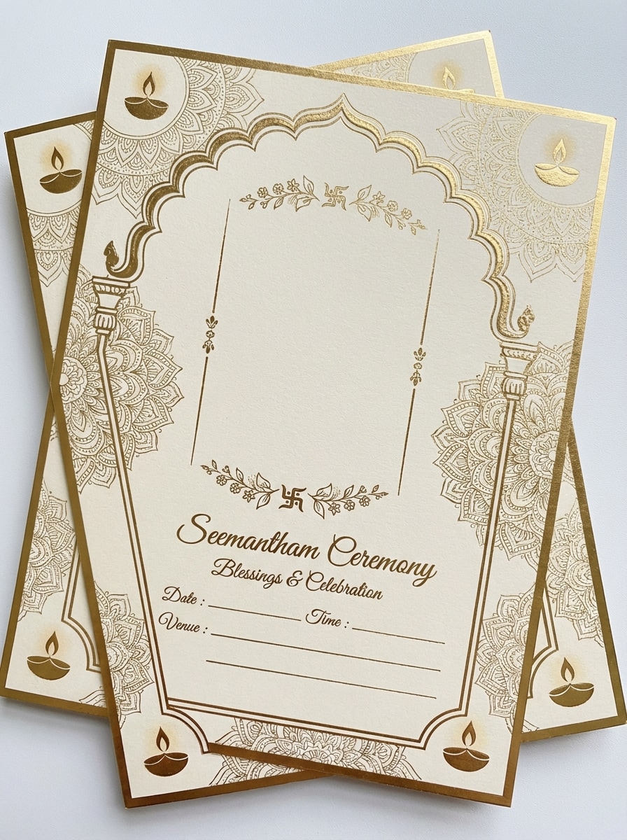 Temple Border Invitation