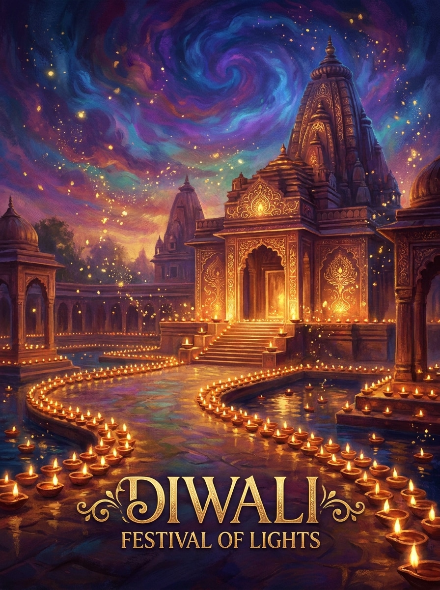 Temple Lights Fantasy