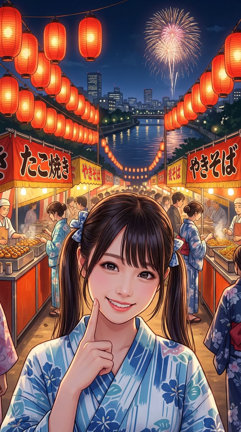 大阪夏祭りSNS素材