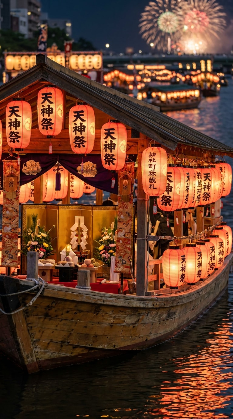 船渡御AI画像素材