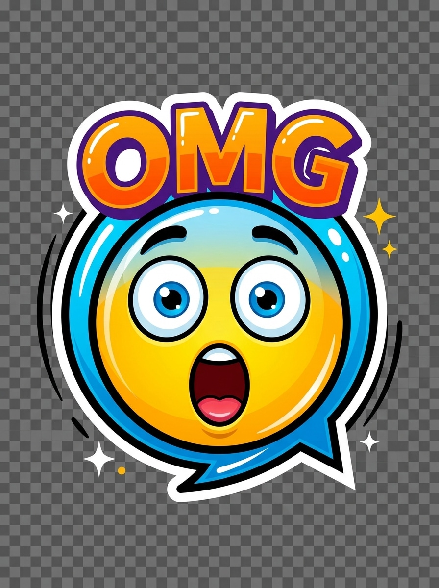 Text Plus Emoji Sticker