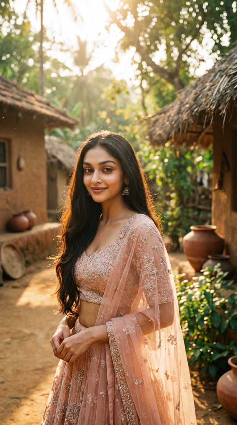 Smiling Traditional Girl