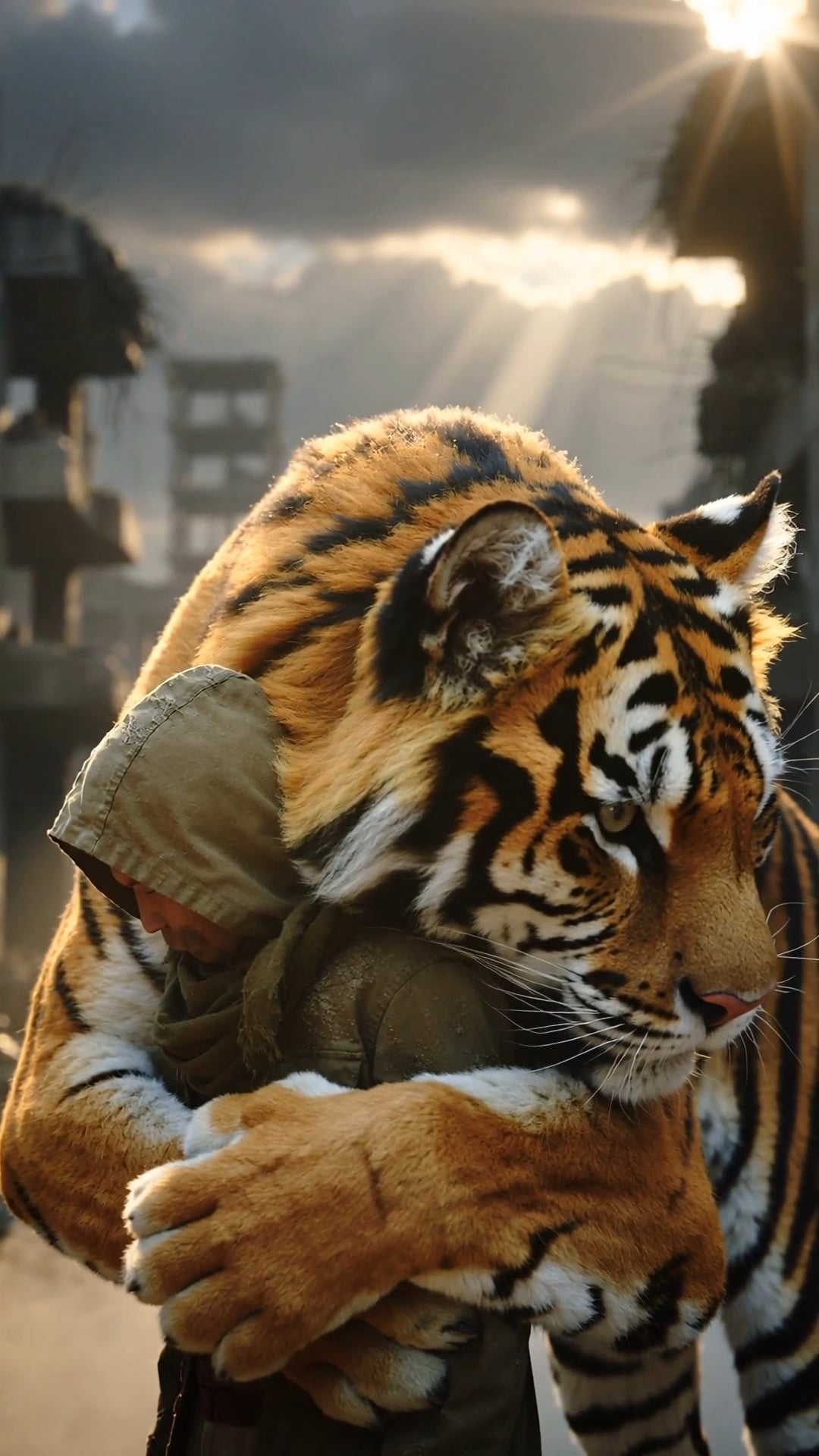 Tiger Hug Me - AI Tiger Hug Video Generator
