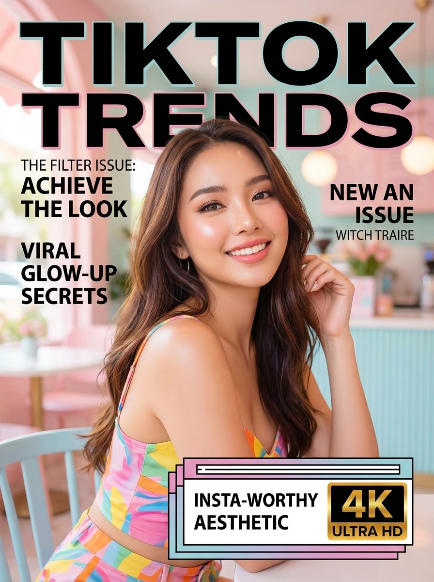 Viral TikTok Magazine Effect