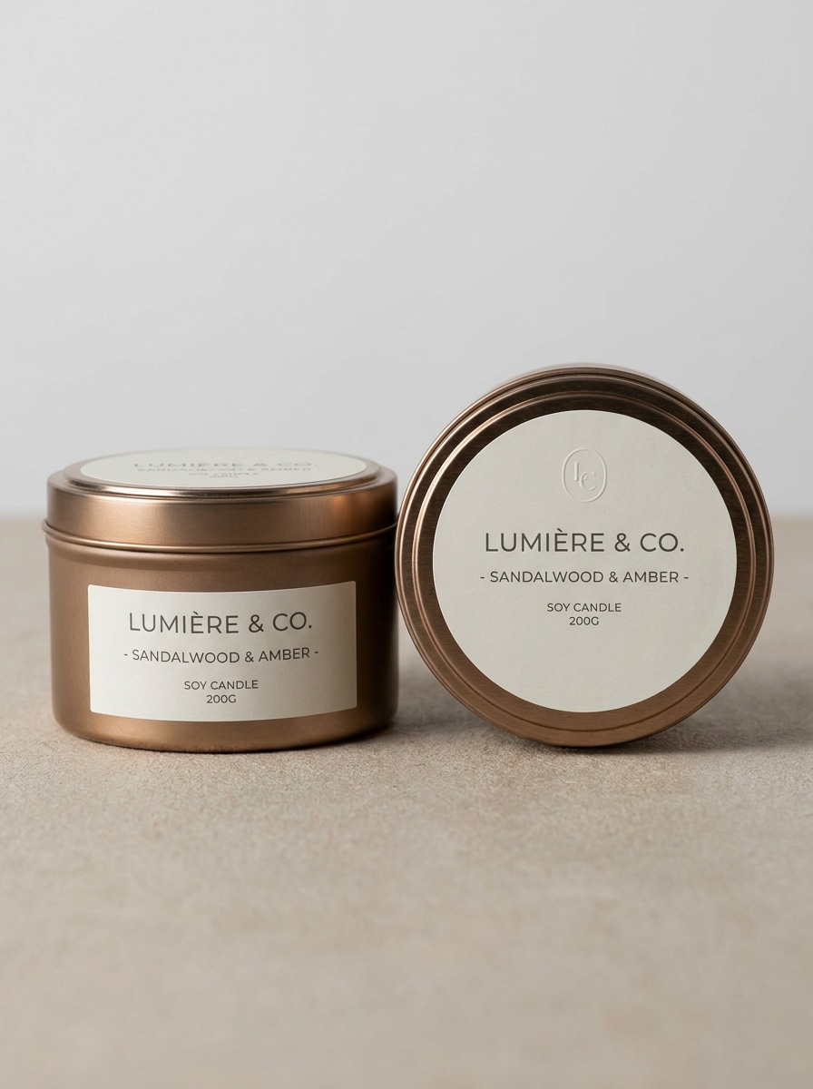 Tin Candle Packaging