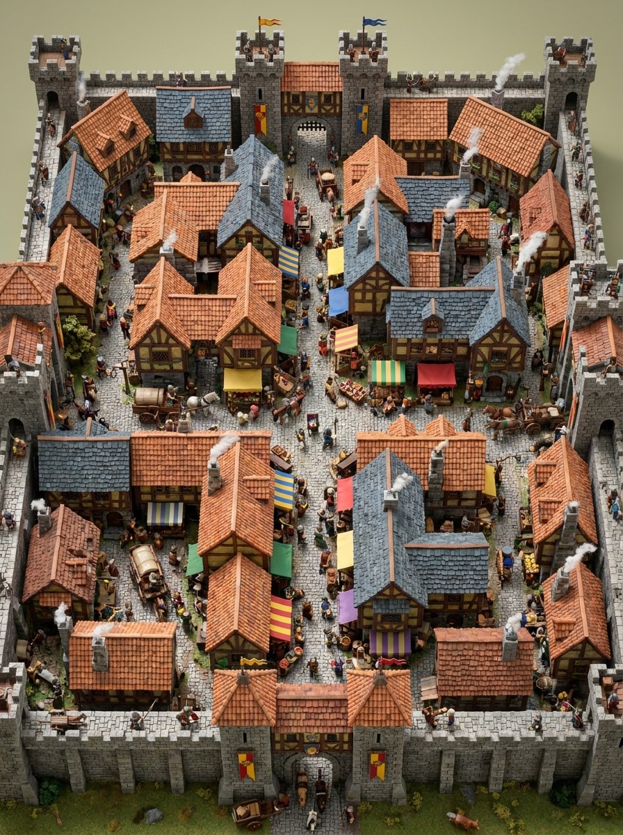 Top-Down Town Plus Character Scale