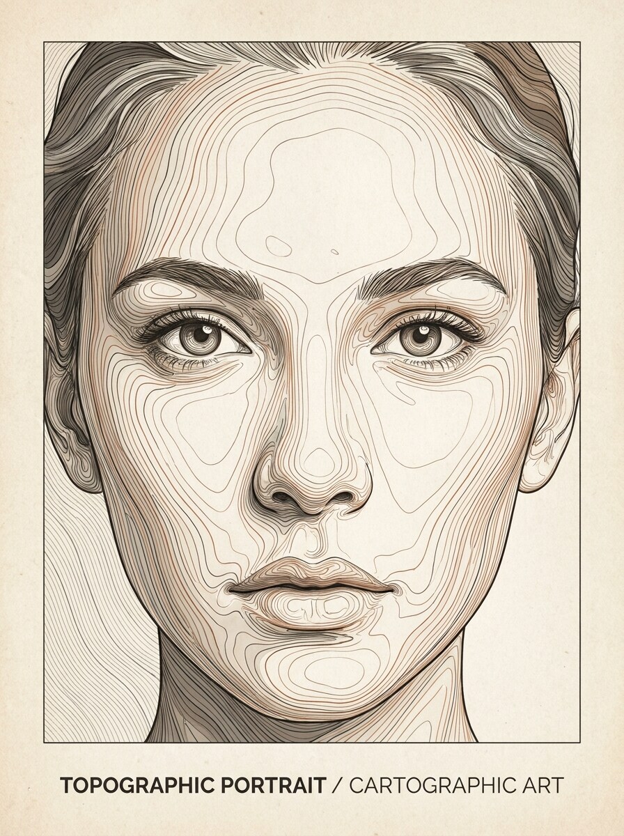 Topographic Face Lines