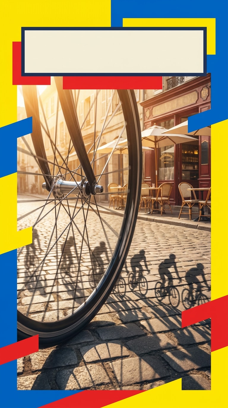 Fan-made cycling event flyer AI prompt