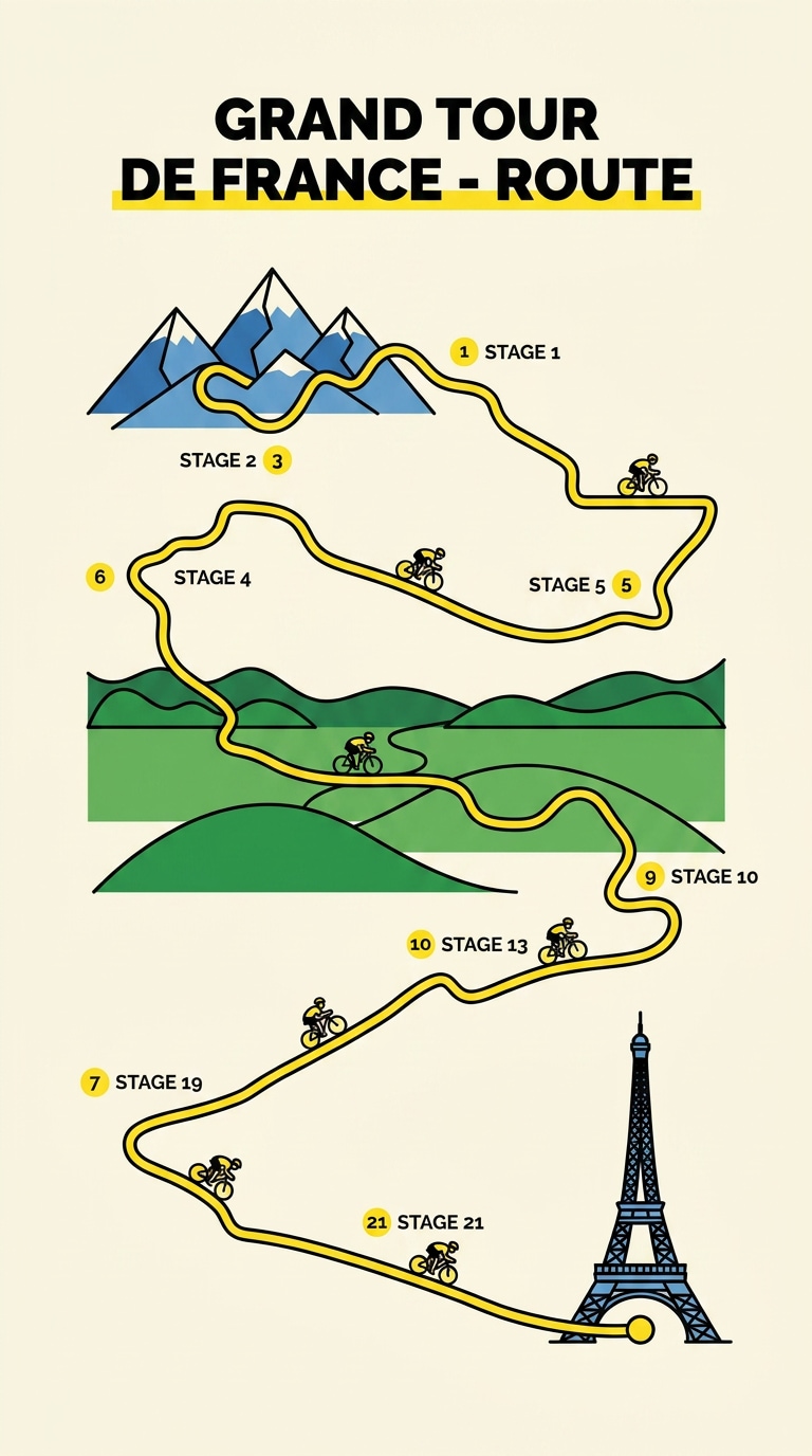 Social media cycling poster AI prompt example