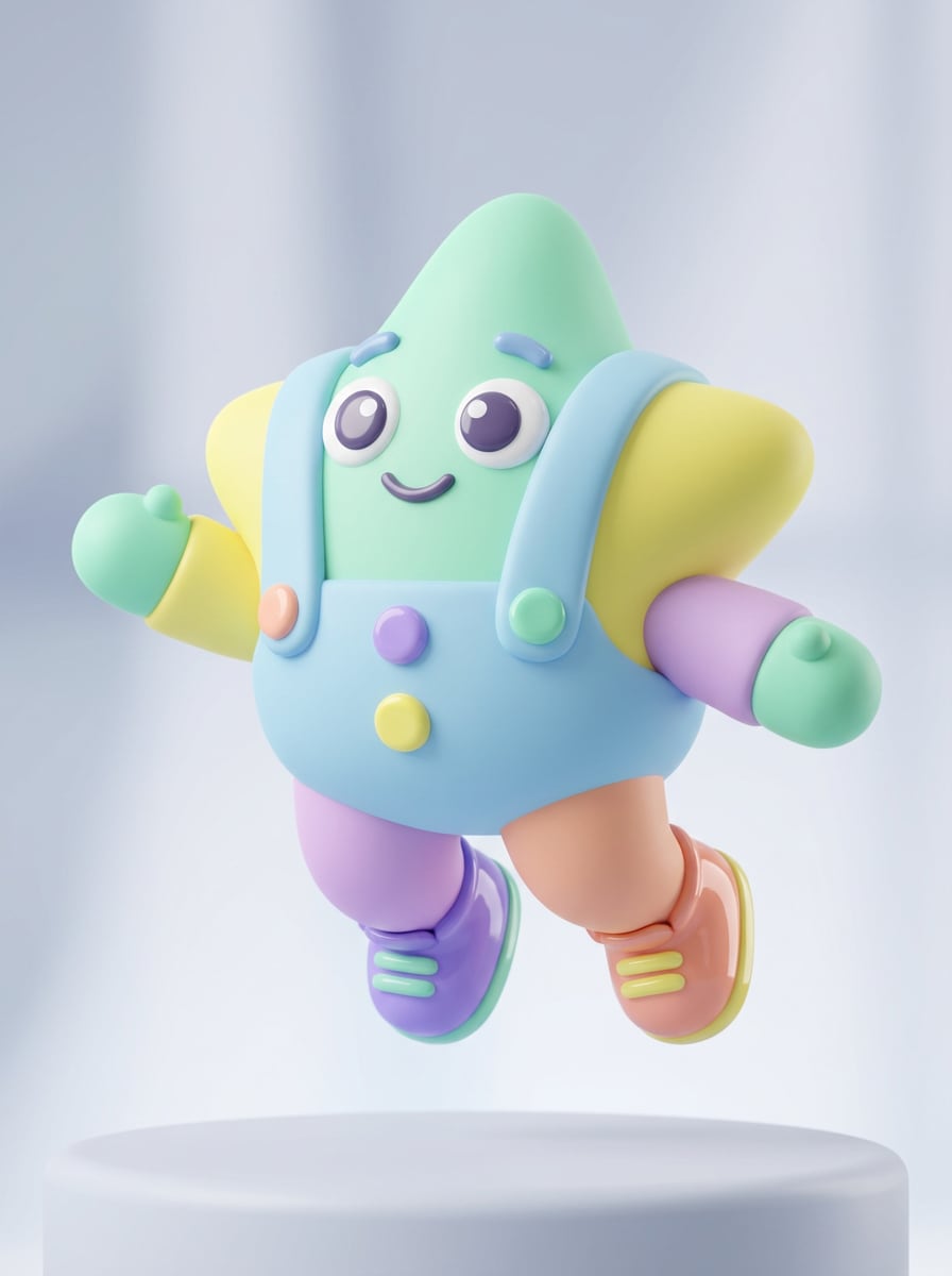 Toy-Like 3D Mascot