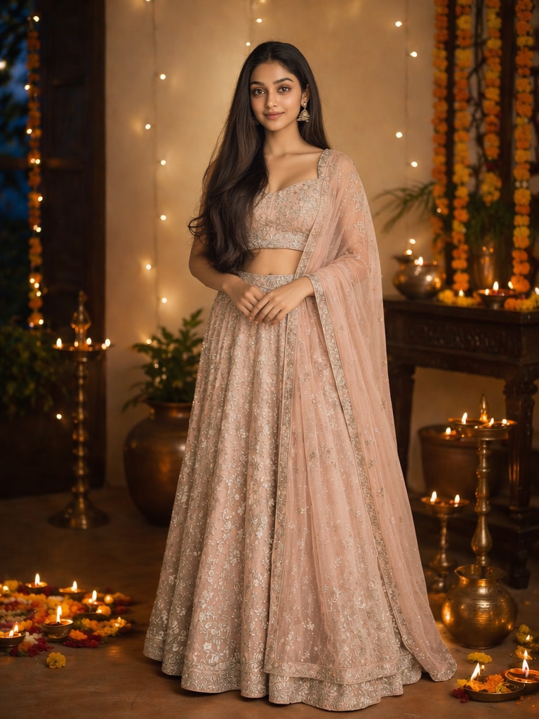 Festive Diwali Saree Look Prompt