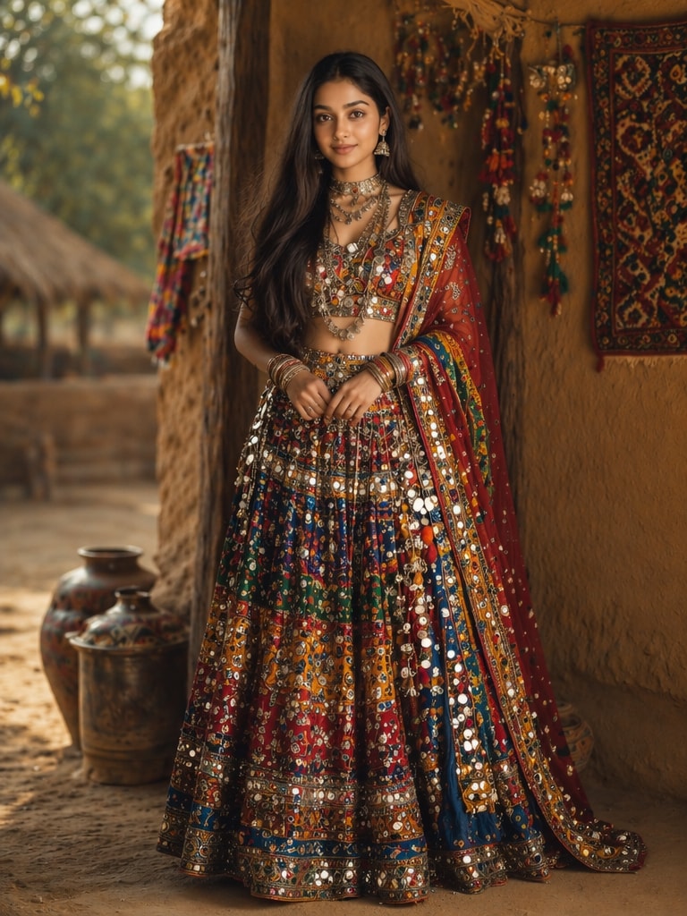 Banjara Tribal Fashion Portrait Prompt