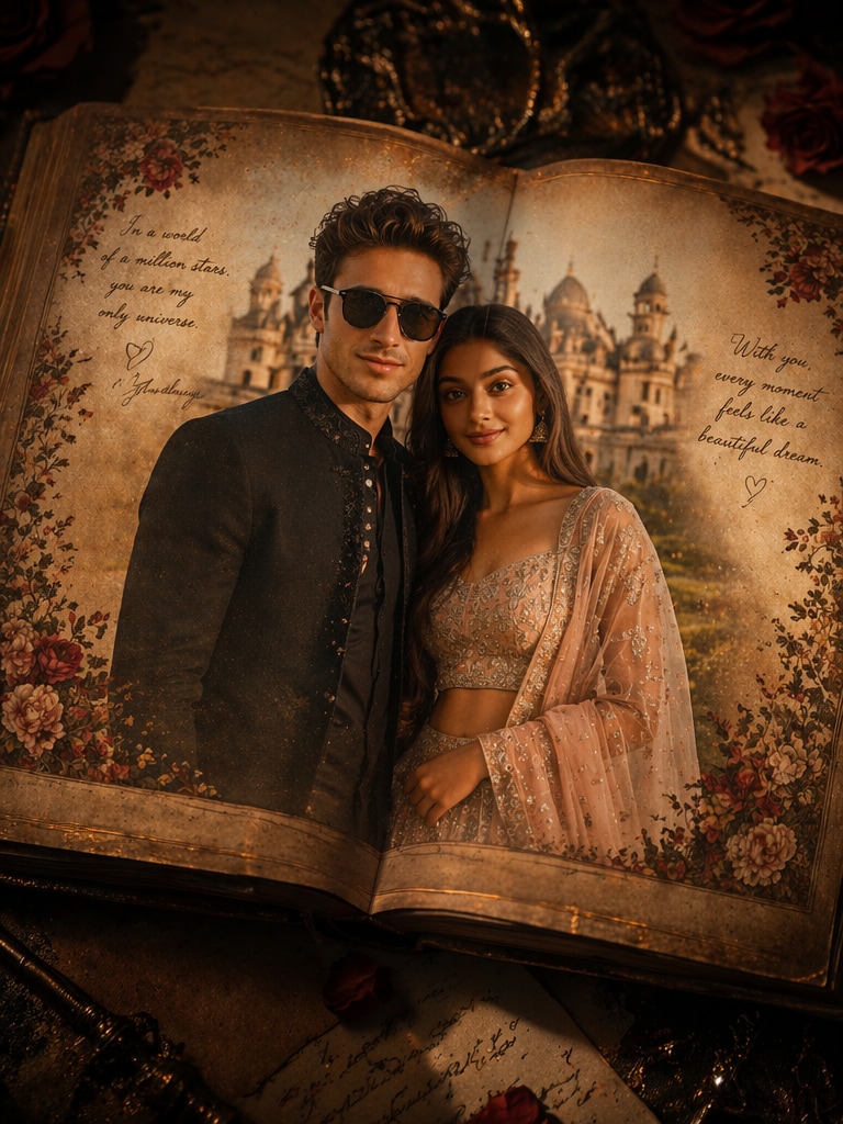 Couple Book Photo 2 AI photo editing result