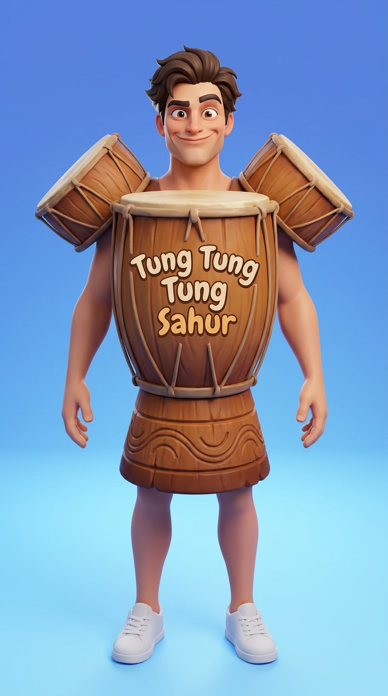 Tung Tung Tung Sahur game avatar concept prompt