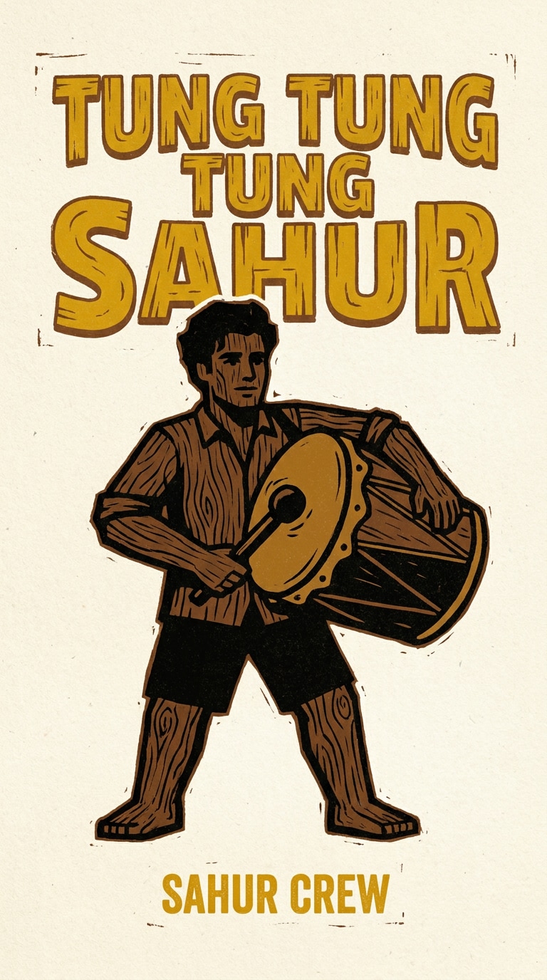 Tung Tung Tung Sahur fan art graphic prompt